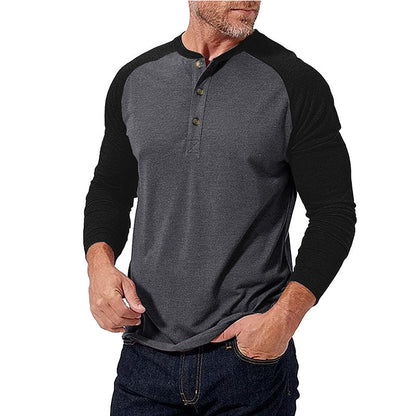 Herren Baseballshirt Sportlich Grau Berlin