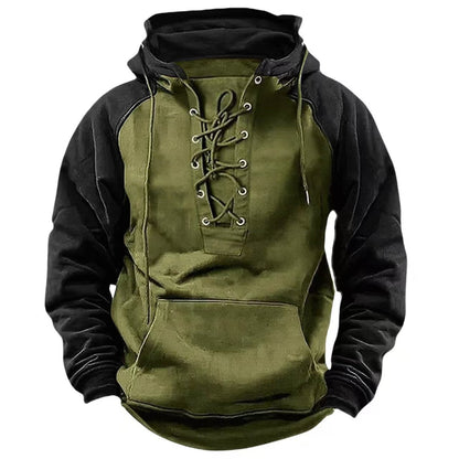 Herren Kapuzenpullover Lässig Modern Schnürung