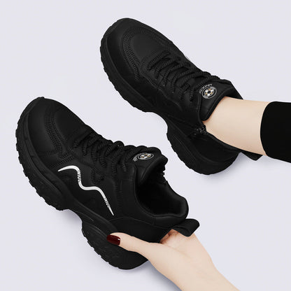 Damen Sneaker Sportlich mit Reißverschluss und Weichsohle - BerlinGlamour