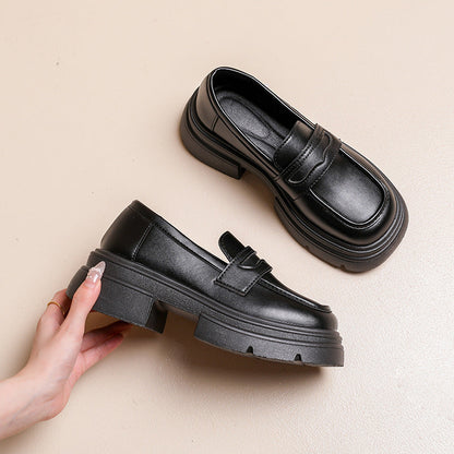 Damen Loafers PlateauSchuhe Elegante Schnalle Moderne