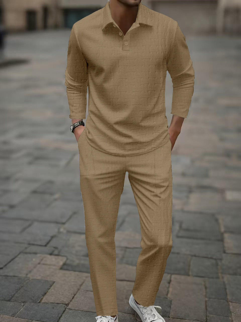 Herren Freizeitanzug Elegant Bequem Strukturiert