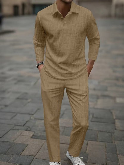 Herren Freizeitanzug Elegant Bequem Strukturiert