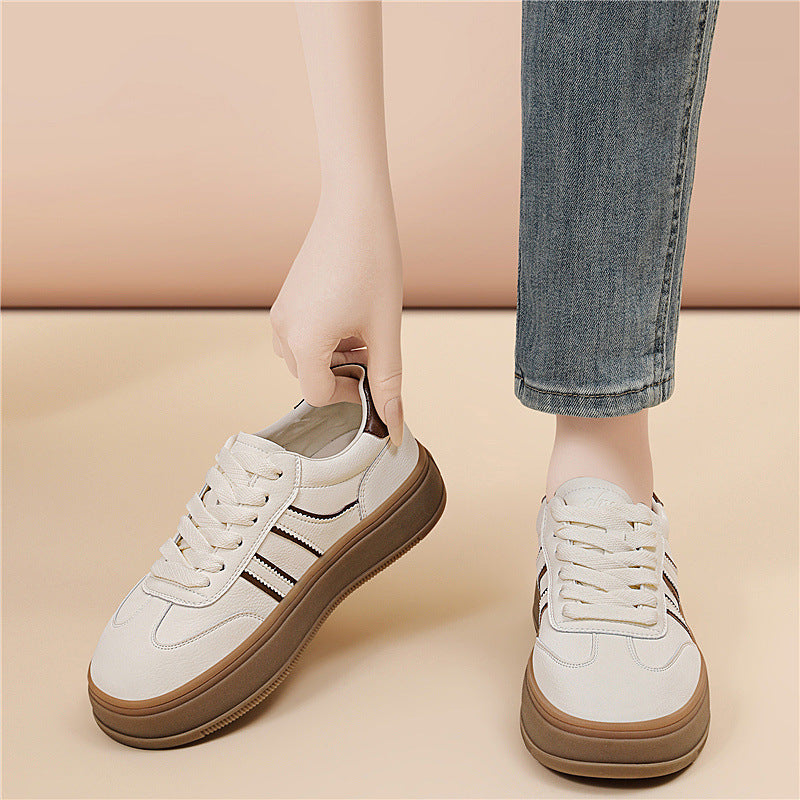 Damen Sneaker Plattformsohle Bequem Modisch