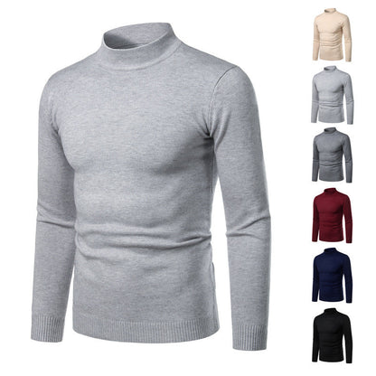 Herren Rollkragenpullover Warm Fein Strick Made
