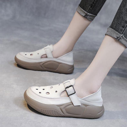 Damen Clogs Modisch Schnalle Praktisch Komfortabel