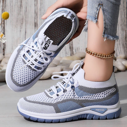 Damen Sneaker atmungsaktiv Komfort Schuhe Elastisch Flexibel