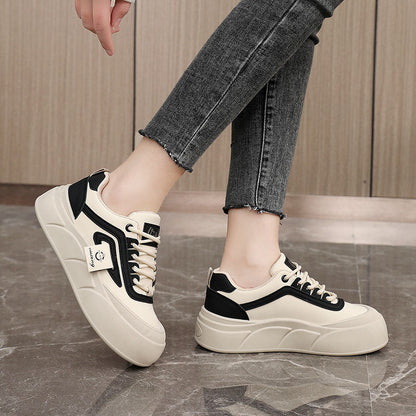 Damen Sneaker Plateau Bequem Rutschfest