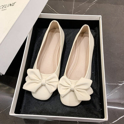 Damen Ballerinas Elegante Schleifen Schnürsenkel Schuhe Frauen
