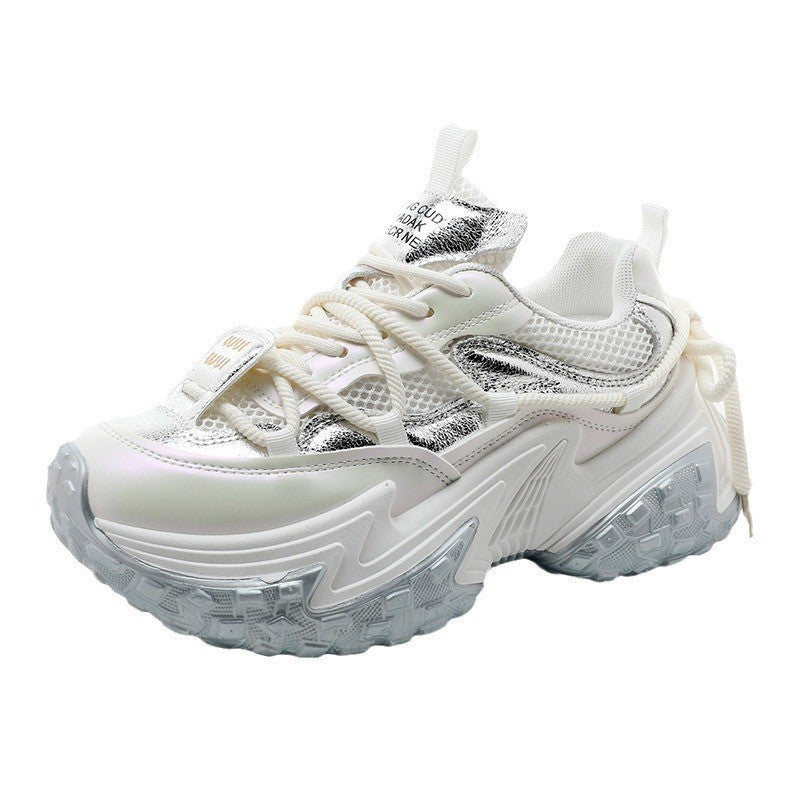 Damen Sneaker Modisch Glänzend Stoßdämpfend - BerlinGlamour