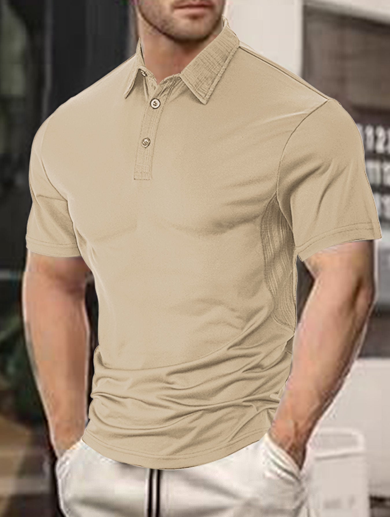 Herren Poloshirt Sportlich Funktionell Modern