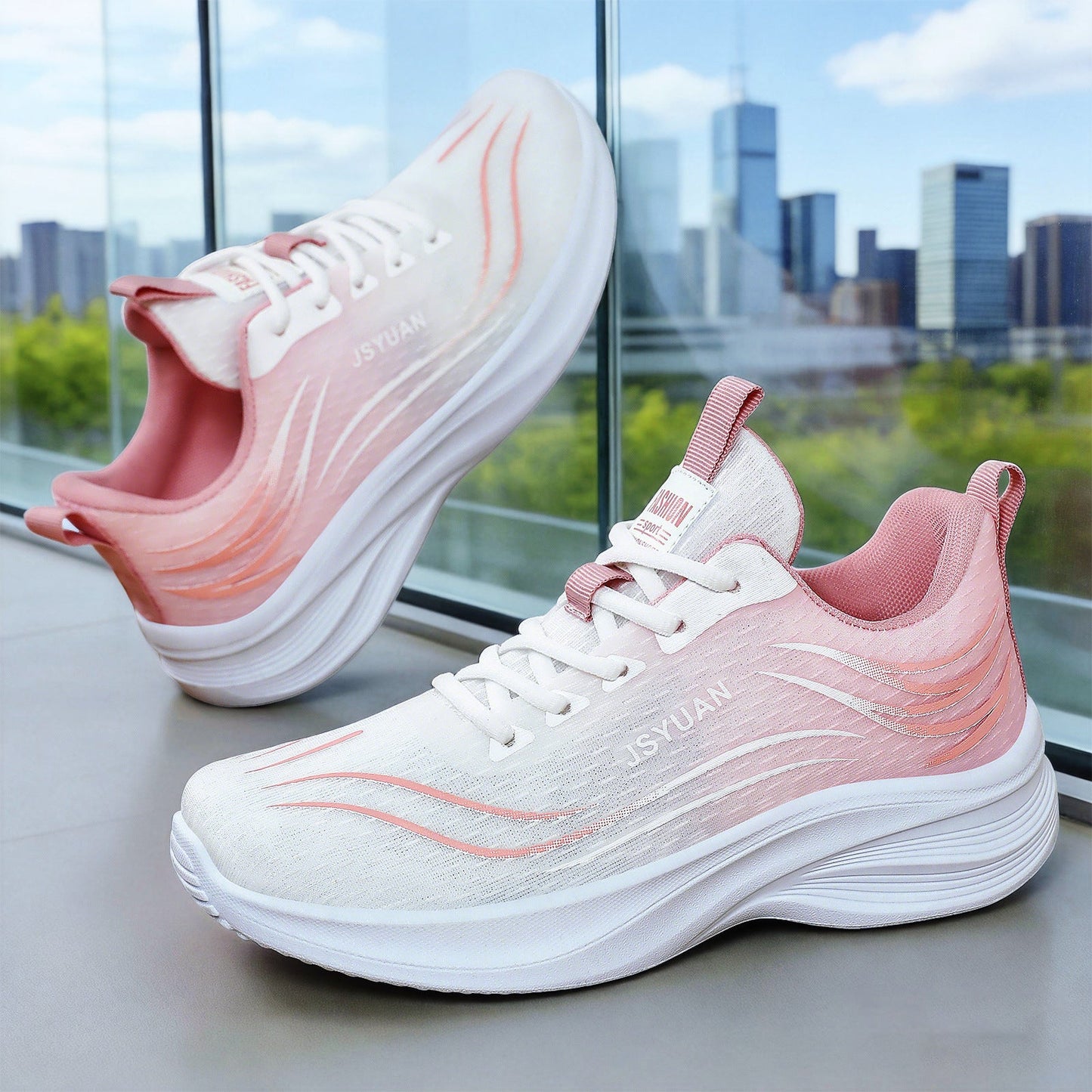 Damen Laufschuhe Sportlich Atmungsaktiv Gepolstert - BerlinGlamour