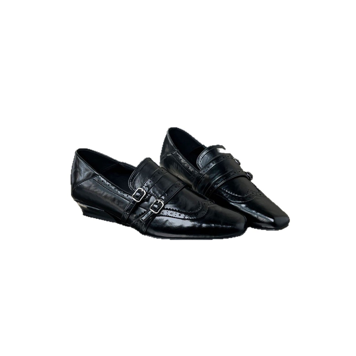Damen Slipper Elegante Schnalle Schuhe Modisch