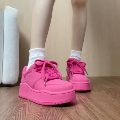 Damen Sneaker Plattform Schuhe Frauen Mode