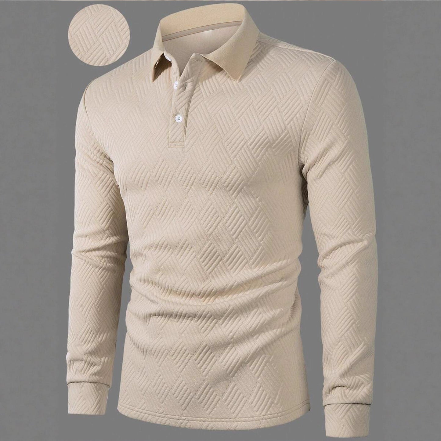 Herren Polohemd Langarm Slim Fit Berlin Style - BerlinGlamour