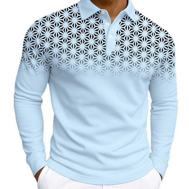 Herren Poloshirt Modern Trendig Graphisches Muster