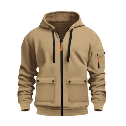 Herren Winterjacke Funktionell Mit Taschen Kapuze