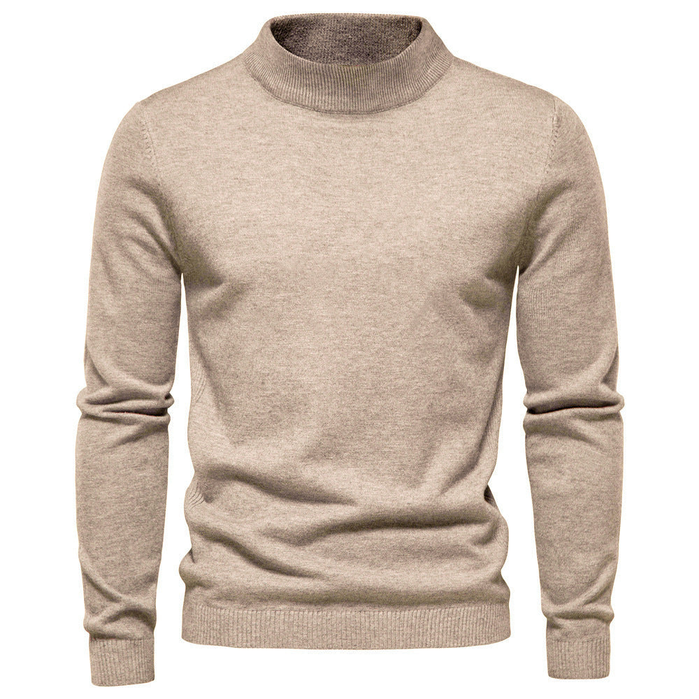 Herren Rollkragenpullover Feinwolle Elegante Qualität - BerlinGlamour
