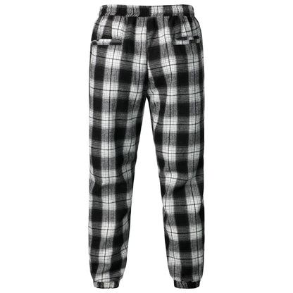 Herren Freizeithose Gemustert Bequem Mit Gummizug