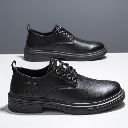 Damen Lederschuhe Elegantes Design Rutschfest Schwarze Schuhe