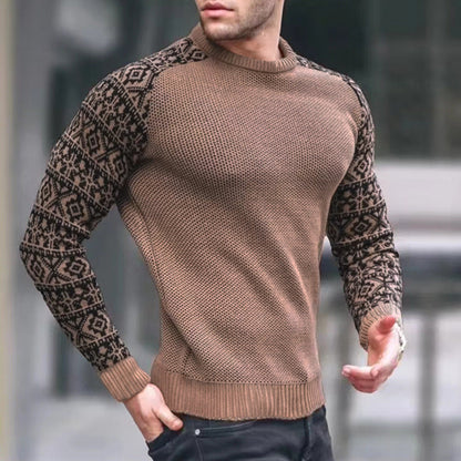 Herren Pullover Strick Grafikmuster Modern Berlin