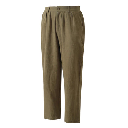Herren Leinenhose Klassisch Elegant Bequem
