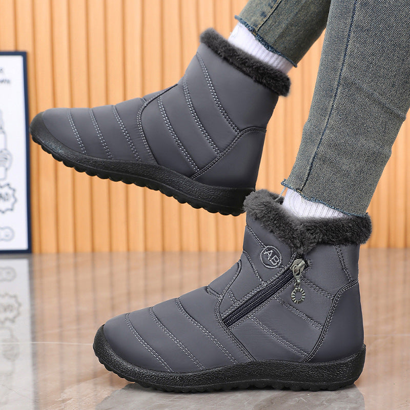 Damen Winterstiefel Isoliert Rutschfest Mit Reißverschluss