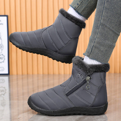 Damen Winterstiefel Isoliert Rutschfest Mit Reißverschluss