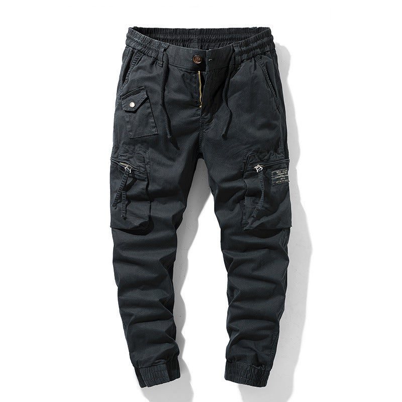 Herren Cargo-Hose Praktisch mit Seitentaschen Elastisch