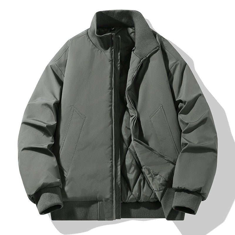 Herren Steppjacke Modern Hoher Kragen Winter
