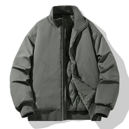 Herren Steppjacke Modern Hoher Kragen Winter
