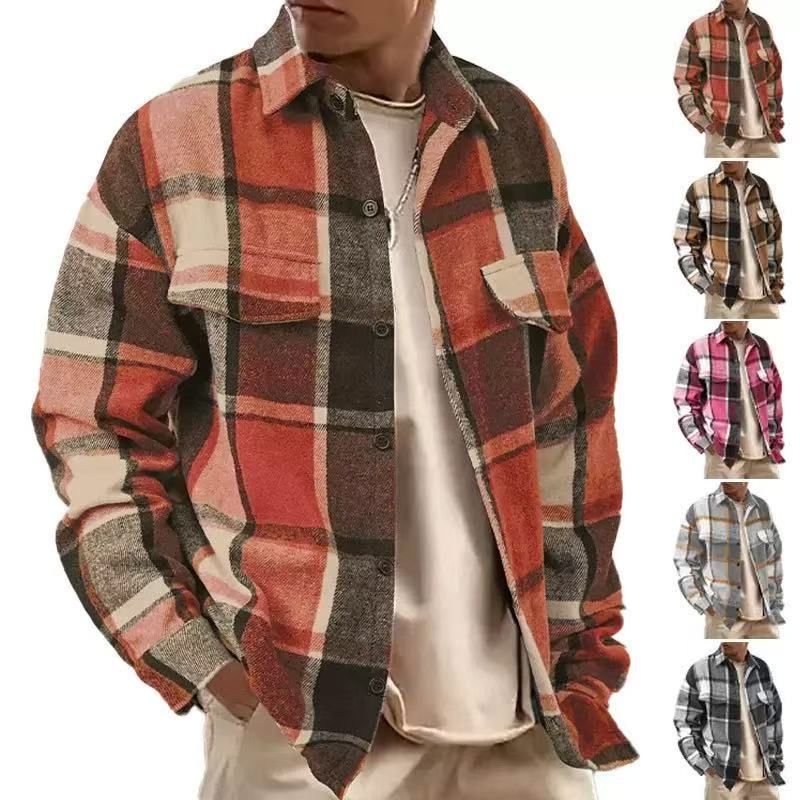 Herren Flanellhemd Modern Warm Bequem - BerlinGlamour