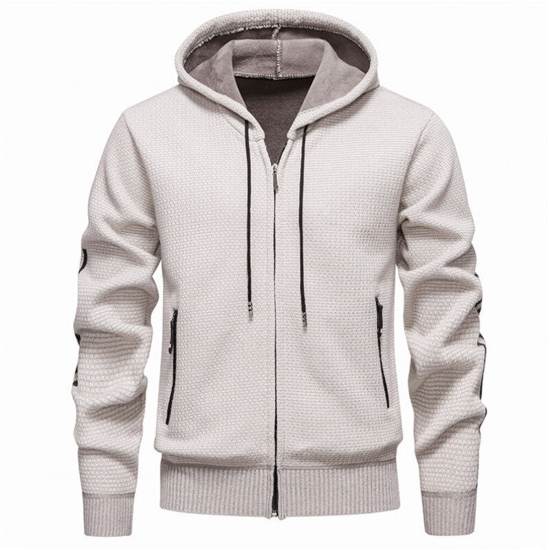 Herren Sweatjacke Sportlich Reißverschluss Taschen Modern