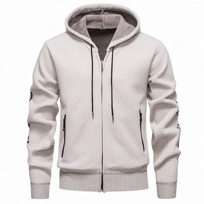 Herren Sweatjacke Sportlich Reißverschluss Taschen Modern