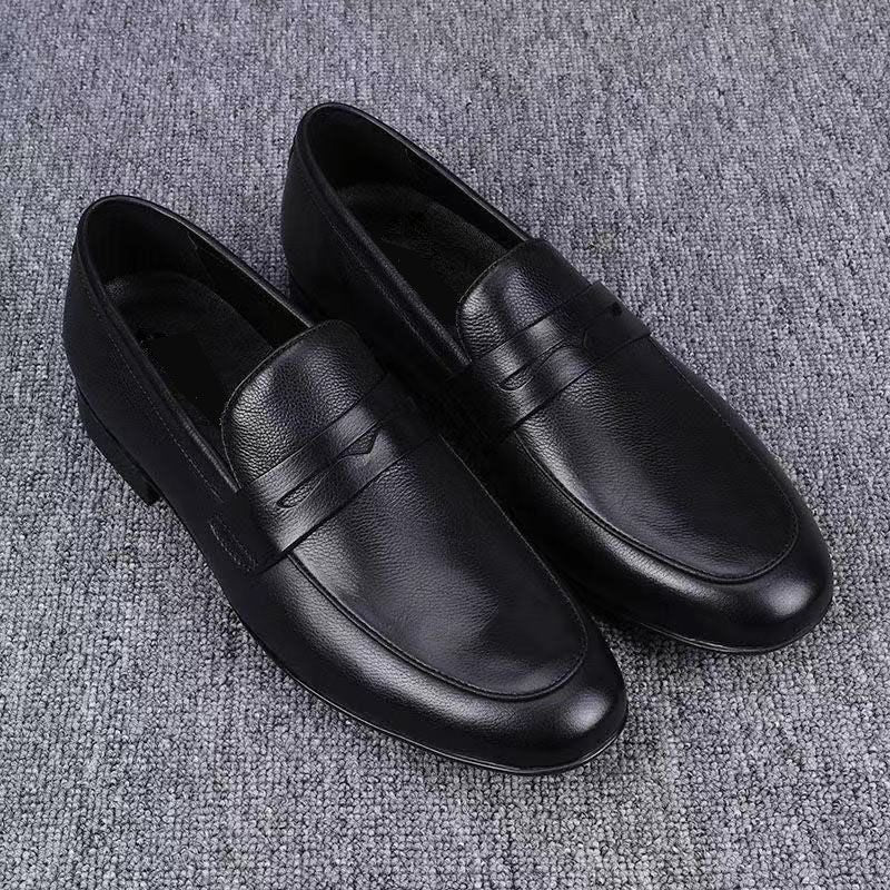 Damen Leder Mokassins Elegante Rutschfest Komfortabel
