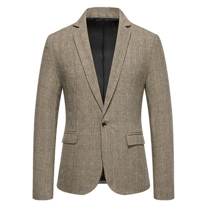 Herren Blazer Slim Fit mit Karomuster Elegant