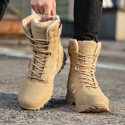 Herren Stiefel Isolierend Knöchelschutz Winterstiefel Warm