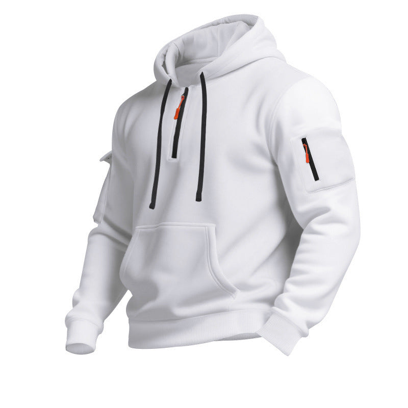 Herren Sweatshirt Funktionsjacke Taschen Modern Sportlich