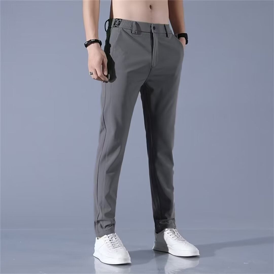 Herren Chino-Hose Sportlich Elastisch Mit Taschen