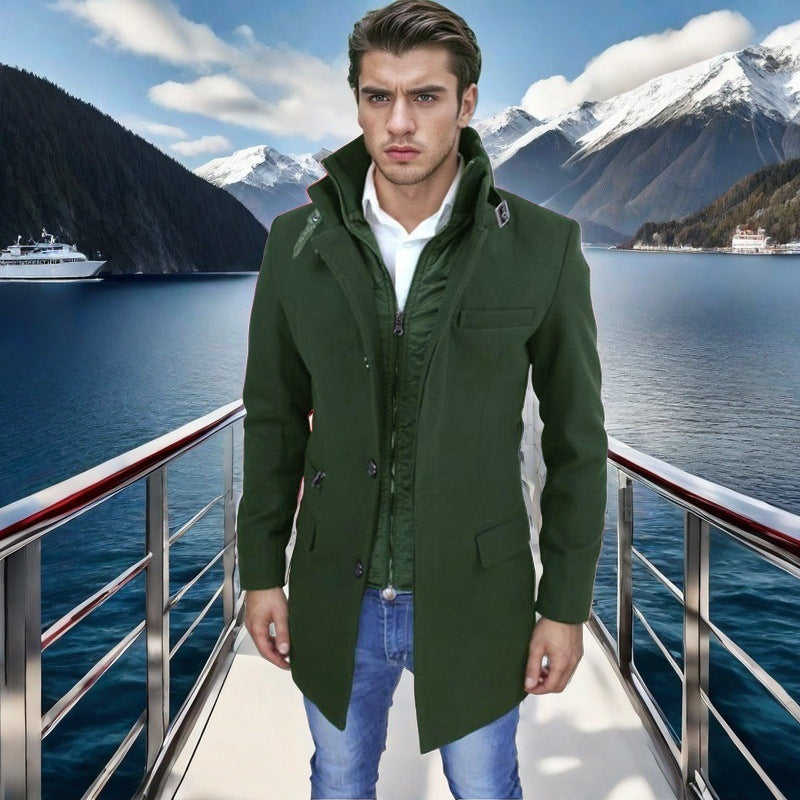 Herren Winterjacke Modern Funktionell Wasserdicht