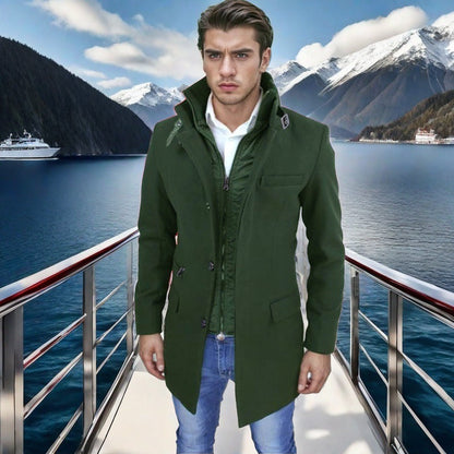 Herren Winterjacke Modern Funktionell Wasserdicht