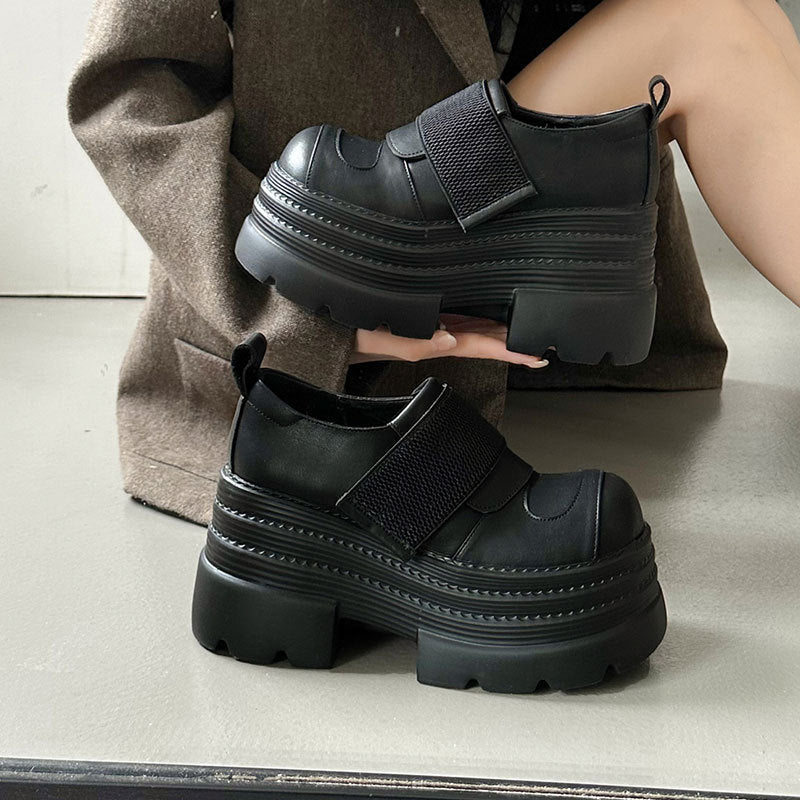 Damen Sneaker Hoch Plattform Schuhe Elastisch Robust