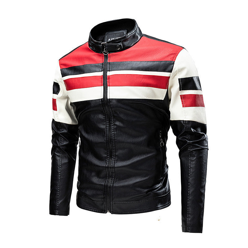 Leder Motorradjacke Herren Sportlich Echtes Leder - BerlinGlamour