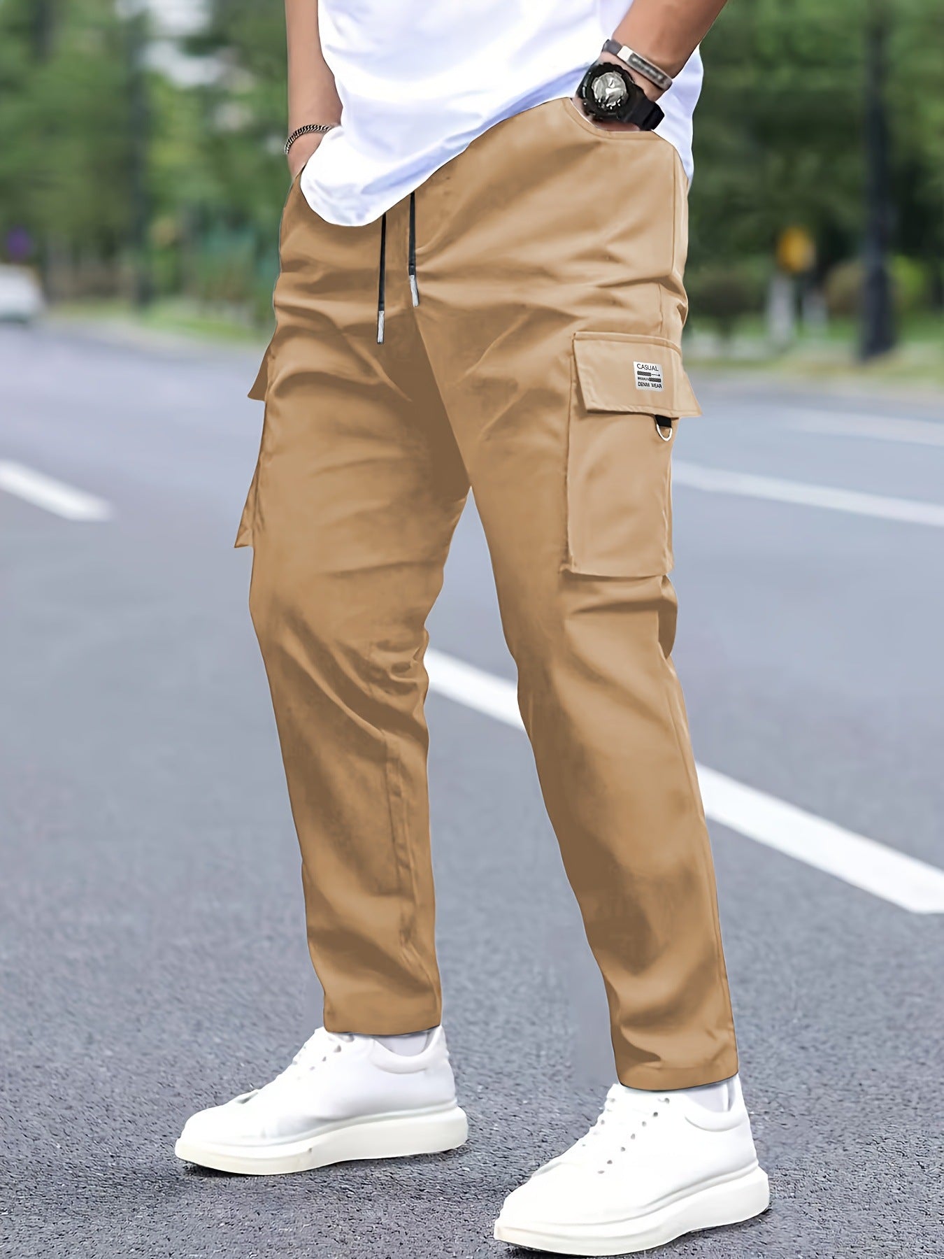 Herren Cargo-Hosen Modern Praktisch Vieltaschen