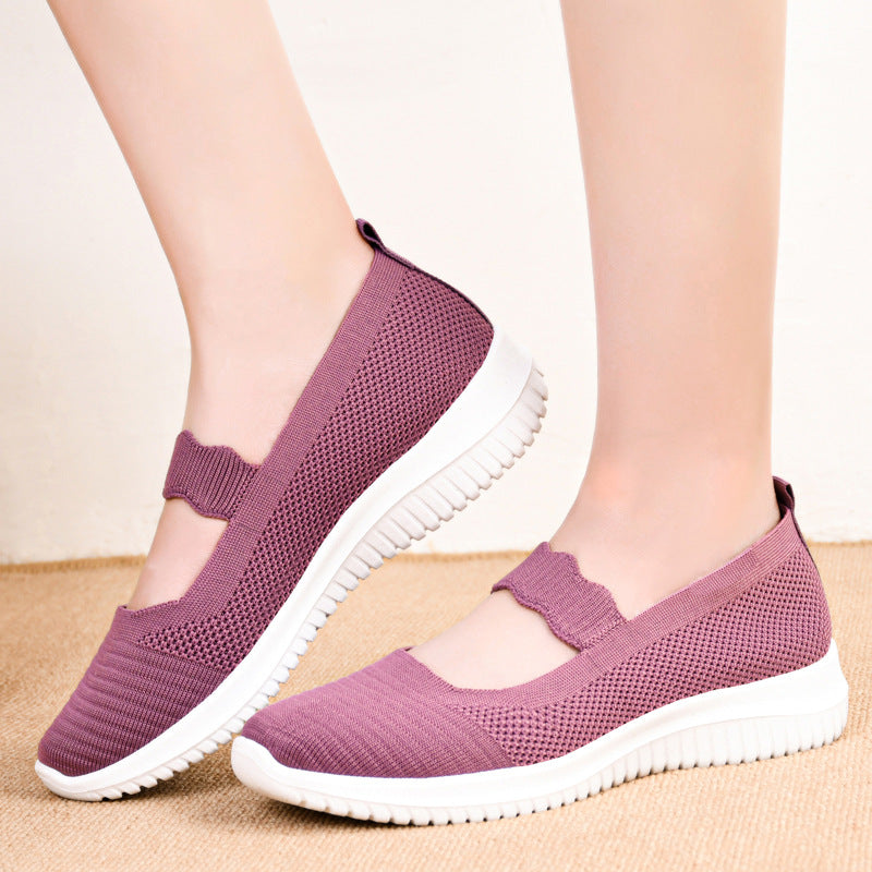Damen Slipper Sportlich Elastisch Bequem
