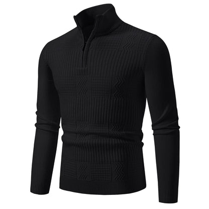 Hochzeitliche Strickpullover mit hohem Kragen und Reißverschluss BerlinGlamour