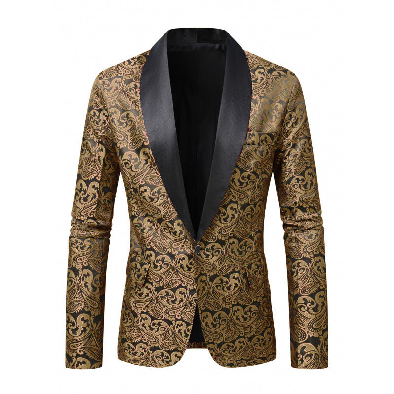 Herren Blazer Smoking Elegant Mit Muster