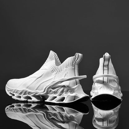 Damen Sneaker Sportlich Modern mit Strick-Obermaterial