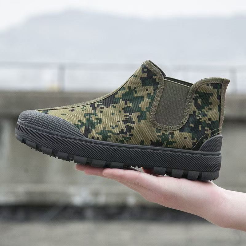 Stiefeletten Damen Camouflage Grün Flexibel - BerlinGlamour