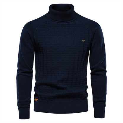 Herren Strickpullover mit modischem Stehkragen und strukturiertem Design BerlinGlamour, der perfekte Begleiter für jeden urbanen Abenteuer, wird dein neuer Titel sein: St