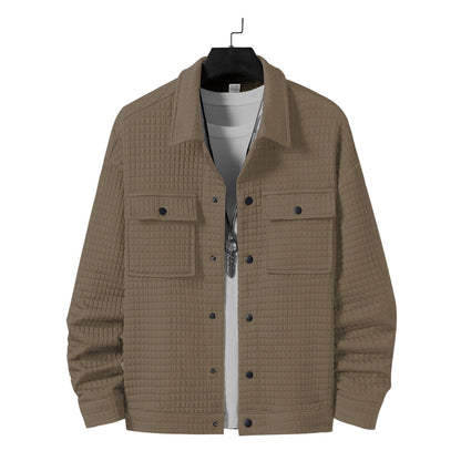Herren Hemdjacke Lässig mit Taschen Modern